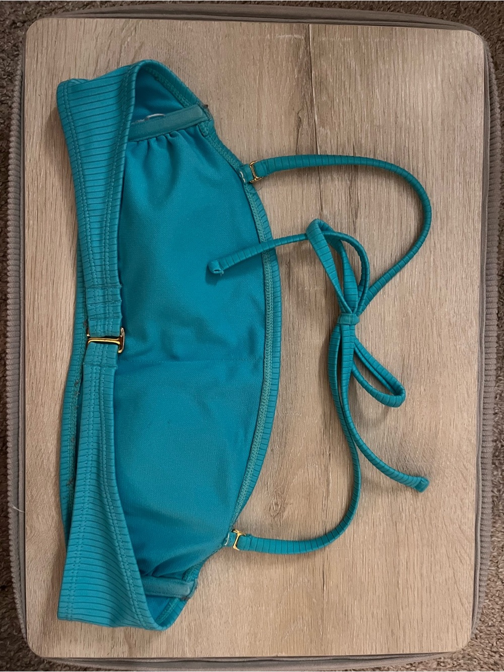 Turquoise Bikini Top - Picture 3 of 7